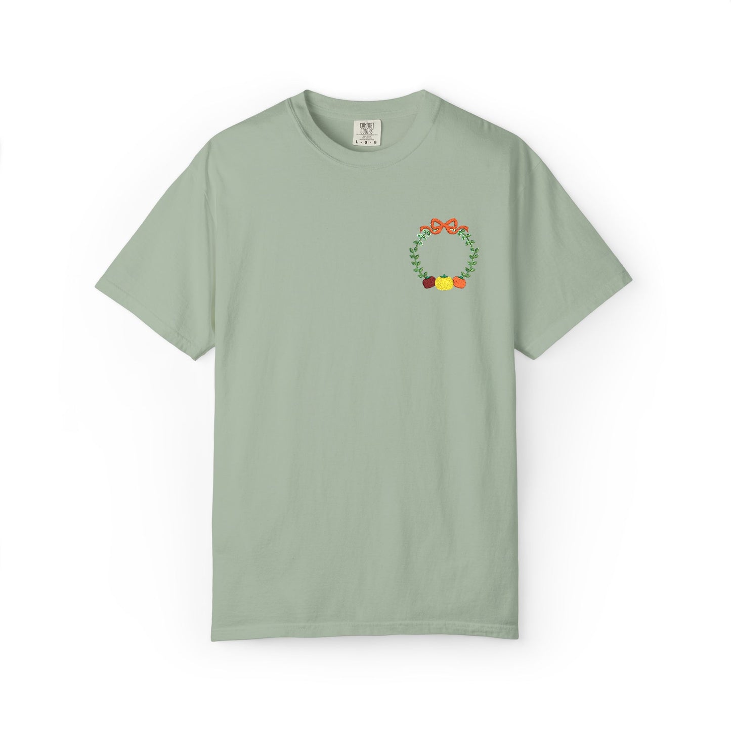 Fall Festive Embroidered Unisex T-Shirt, Casual Comfort Clothing