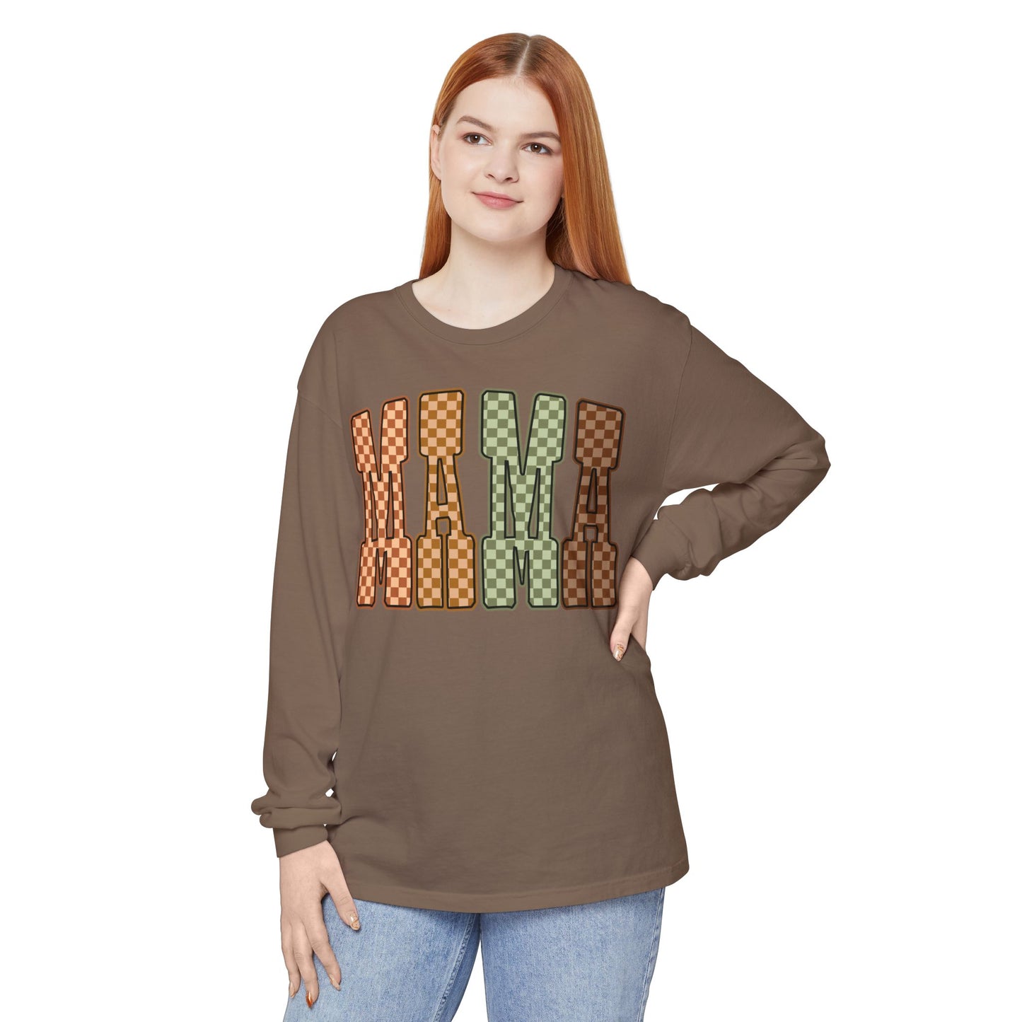Mama Minded Long Sleeve Comfort Color Shirt for Moms