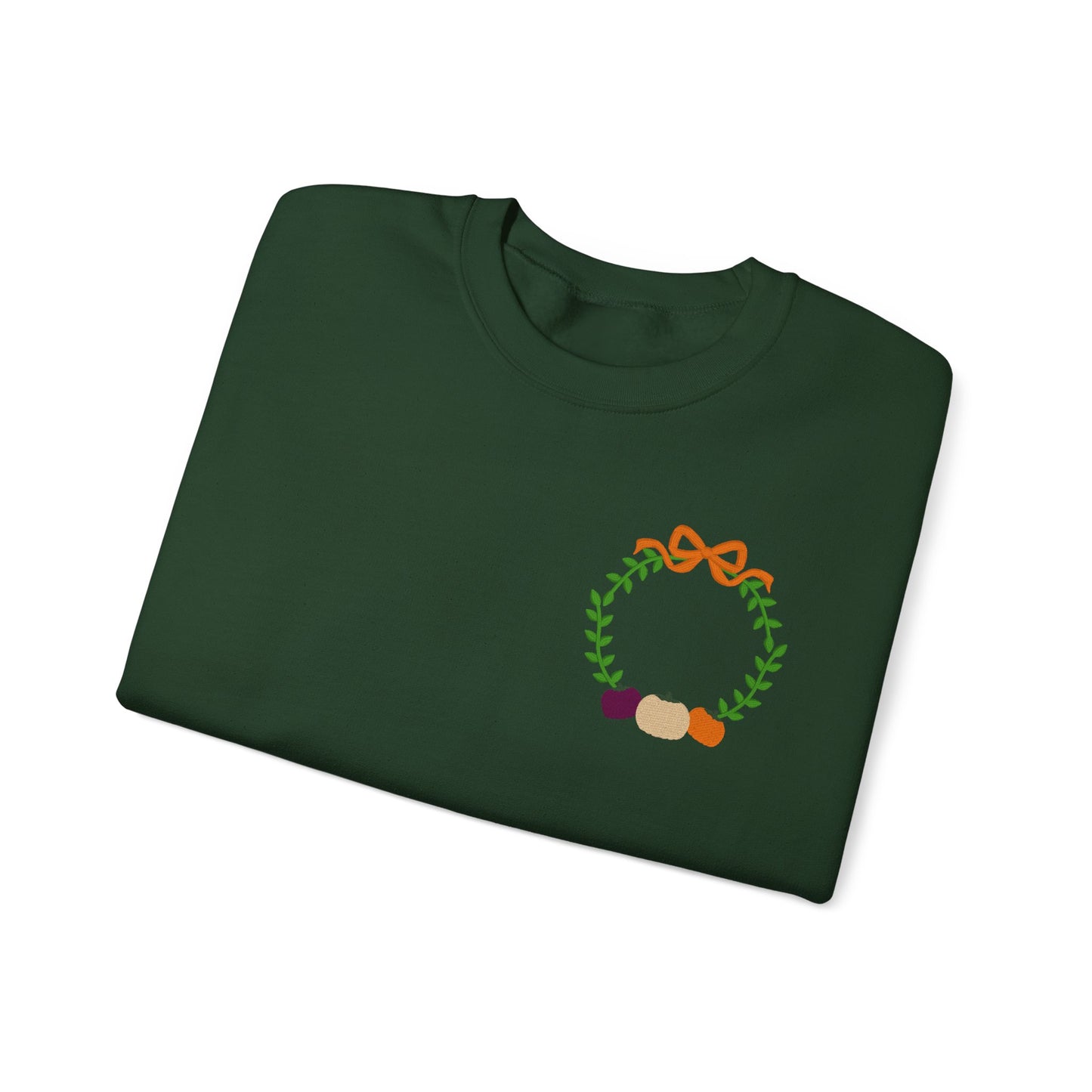 Cozy Holiday Wreath Crewneck Sweatshirt, Winter Apparel, Christmas Gift, Unisex Sweatshirt, Casual Comfort Clothing