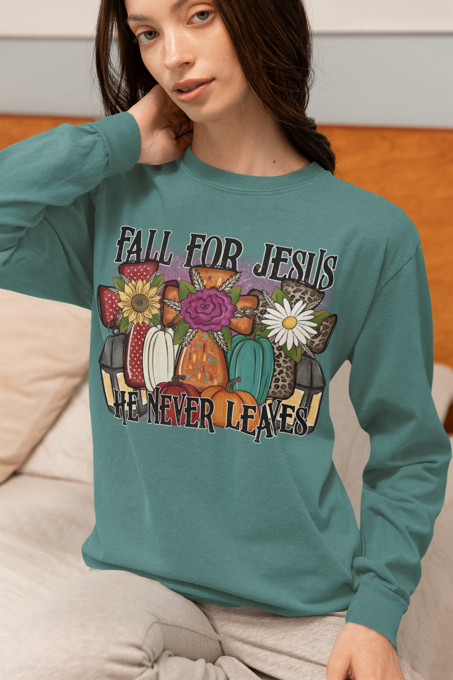 Fall for Jesus Long Sleeve Comfort Color