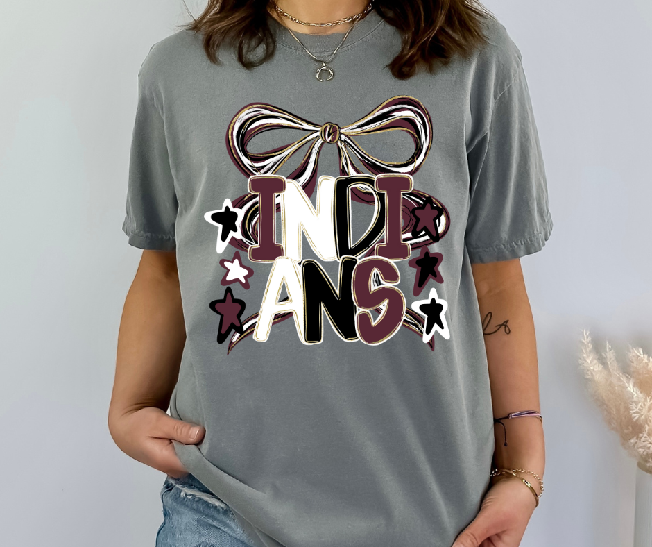 CUSTOM SCHOOL SPIRIT SHIRT WITH BOW