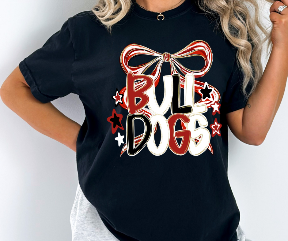 CUSTOM SCHOOL SPIRIT SHIRT WITH BOW