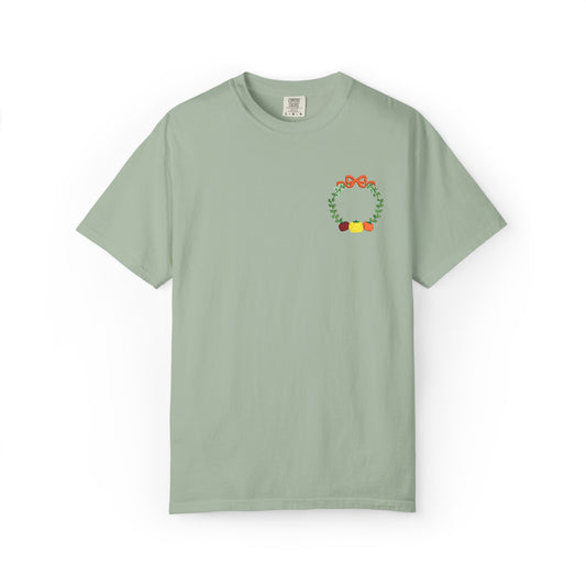 Fall Festive Embroidered Unisex T-Shirt, Casual Comfort Clothing