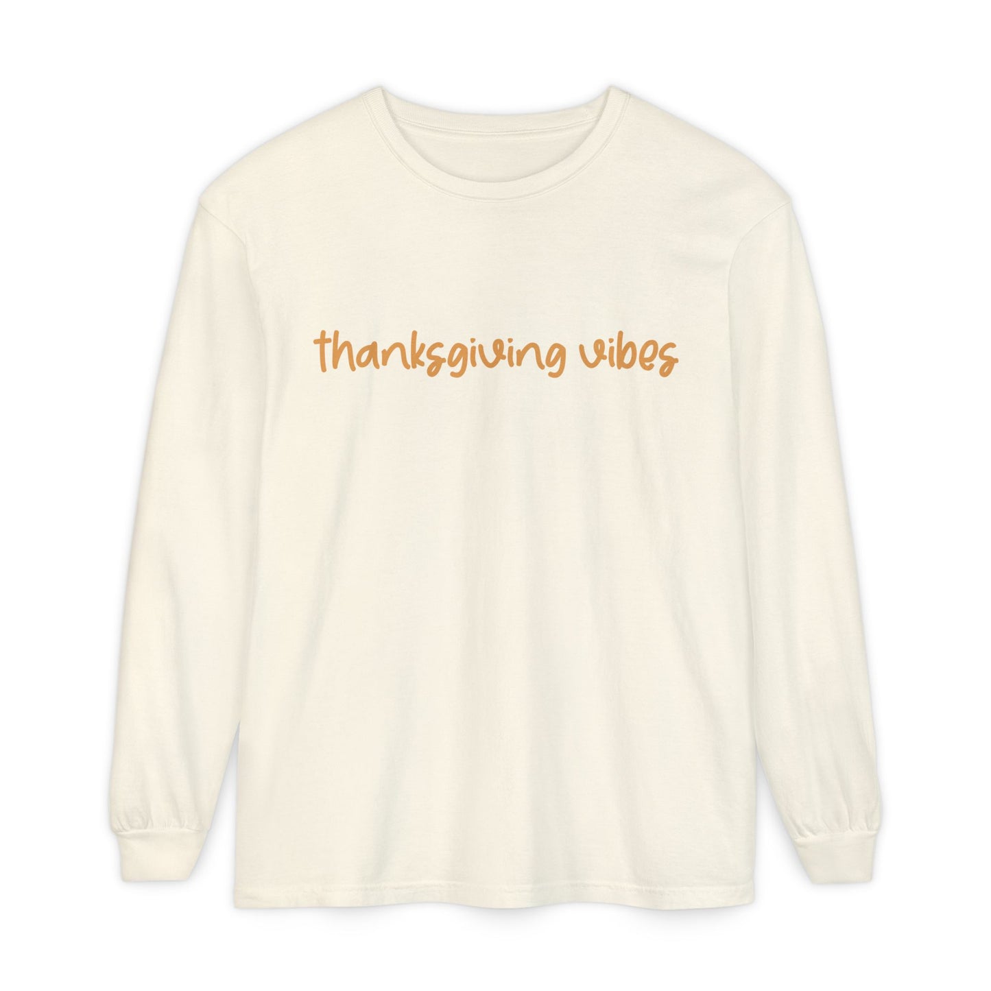 Thanksgiving Vibes Long Sleeve Comfort Color | Cozy Holiday Tee, Family Gatherings Gift, Autumn Fashion, Thanksgiving Celebration Wear, [...]