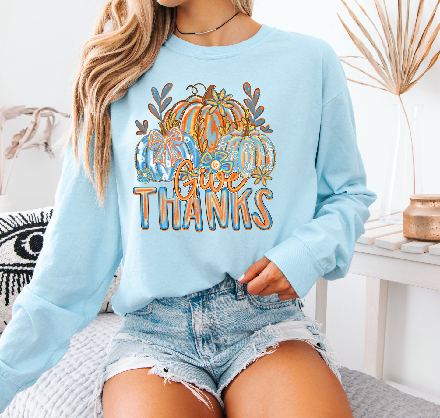 Give Thanks Long Sleeve Comfort Color