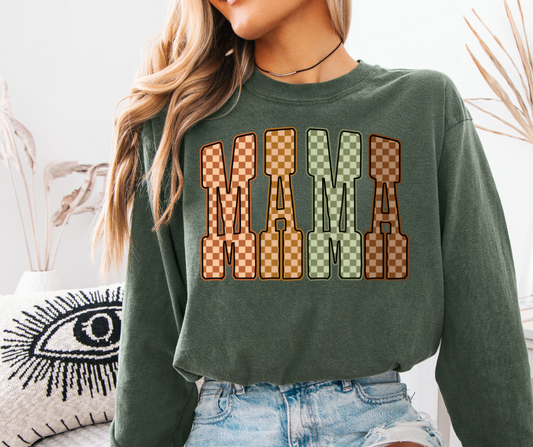 Mama Minded Long Sleeve Comfort Color Shirt for Moms