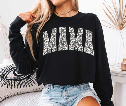 Mama Camo Long Sleeve Comfort Color for Moms