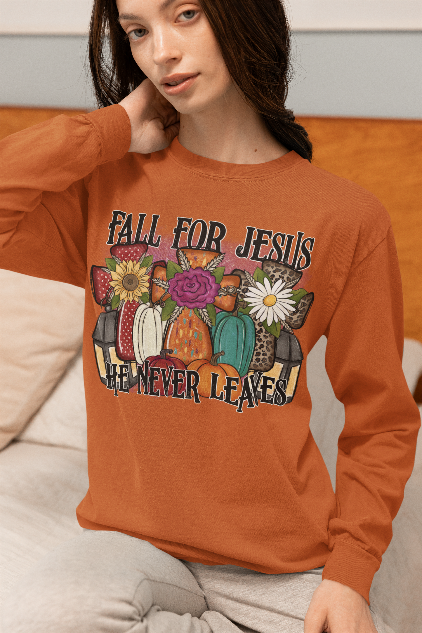 Fall for Jesus Long Sleeve Comfort Color