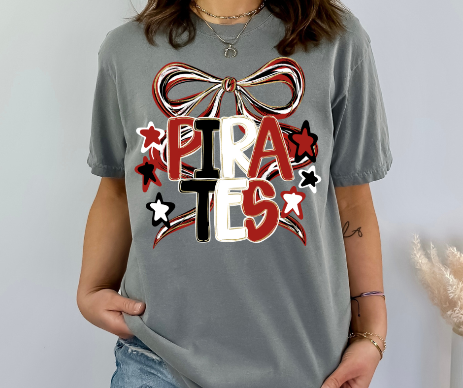 CUSTOM SCHOOL SPIRIT SHIRT WITH BOW