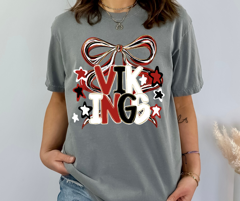 CUSTOM SCHOOL SPIRIT SHIRT WITH BOW